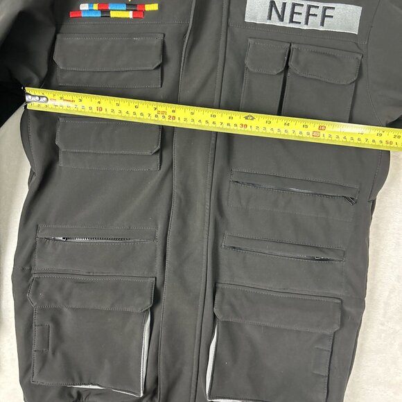 Neff Custom Threads 2011 Sarge Softshell 6000MM Snowboard Zip Jacket Small - Picture 5 of 9